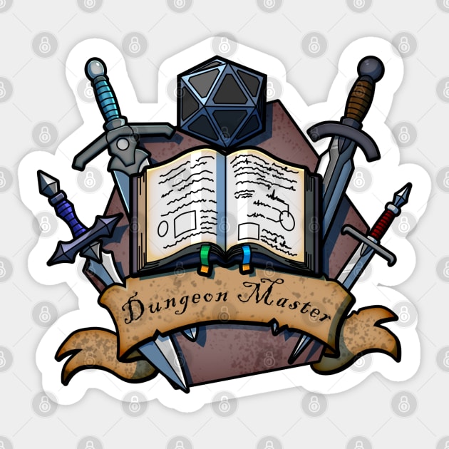 Dungeon Master Logo - Dungeon Master - Sticker | TeePublic